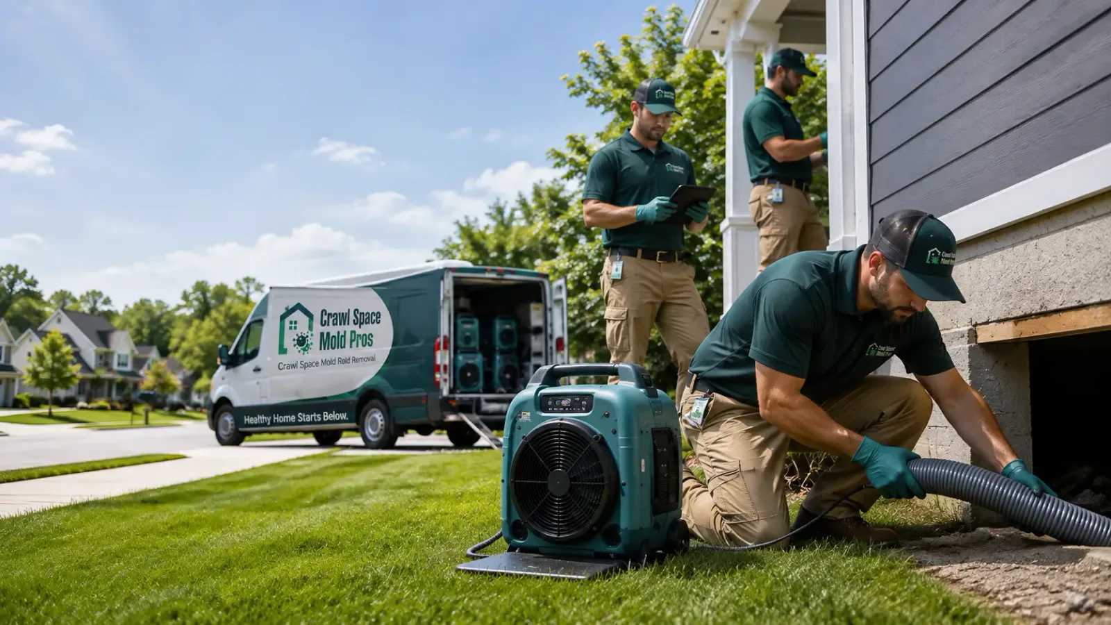 Crawl Space Mold Removal in Echo, OR
